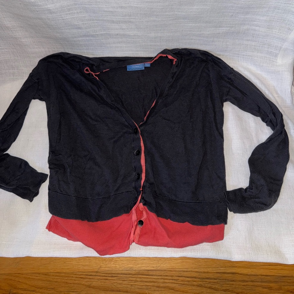 Vera Wang Simply Vera Charcoal and Coral Garment